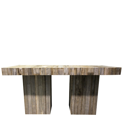 Rustic Bench Bar Table